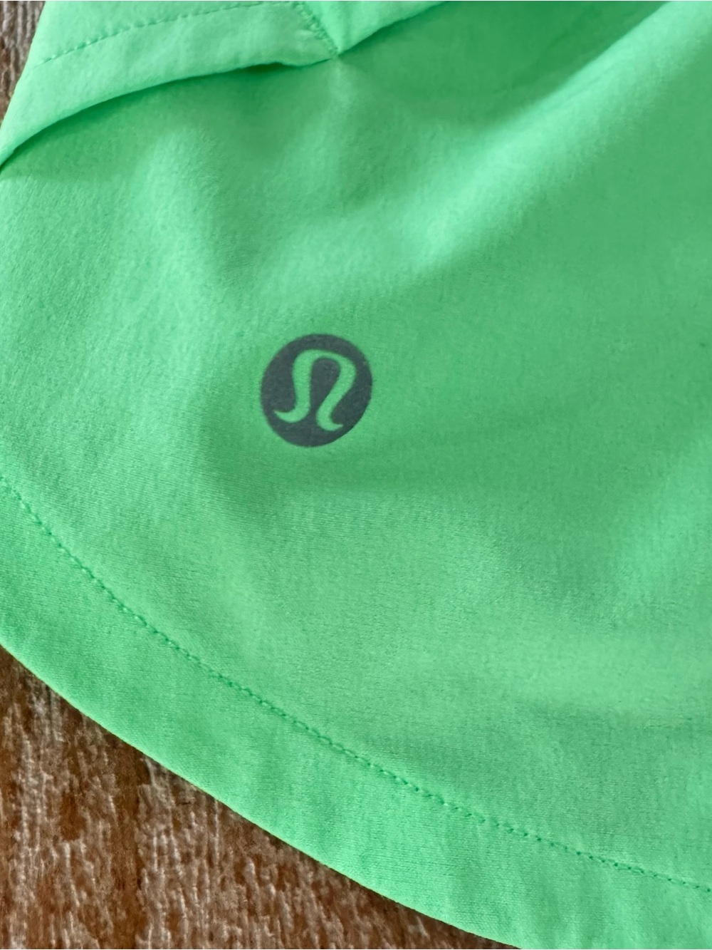 lululemon athletica Speed Up Neon Green Running Shorts - Picture 4 of 7